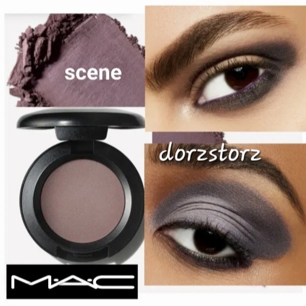 MAC Eye Shadow • SCENE • Satin • Cool Grey • .05 oz Full Size • New in box